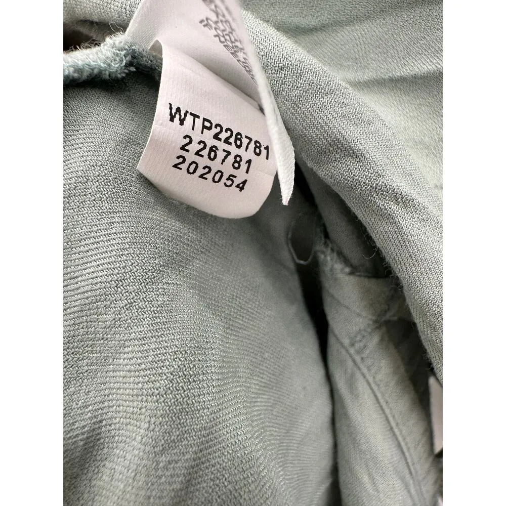 J. Jill Top Women XL Mint Green Long Sleeve Split V-Neck Side Slit Rayon - Image 8