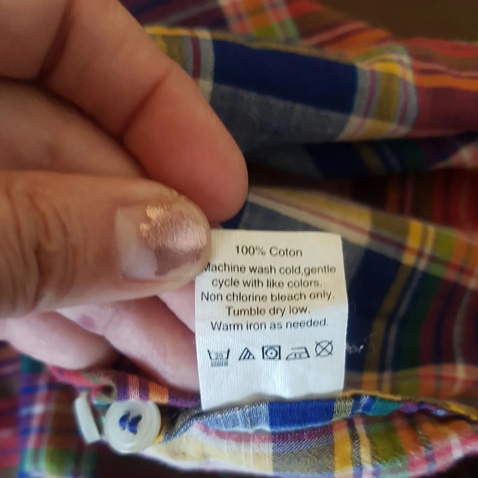 J.CREW Womens Button down Shirt Sz Medium Boy fit Plaid Preppy Western Bohemian - Image 8