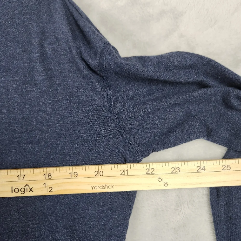 Peruvian Connection Women's Long Sleeve Tunic Top Blue Size S Small - Image 5