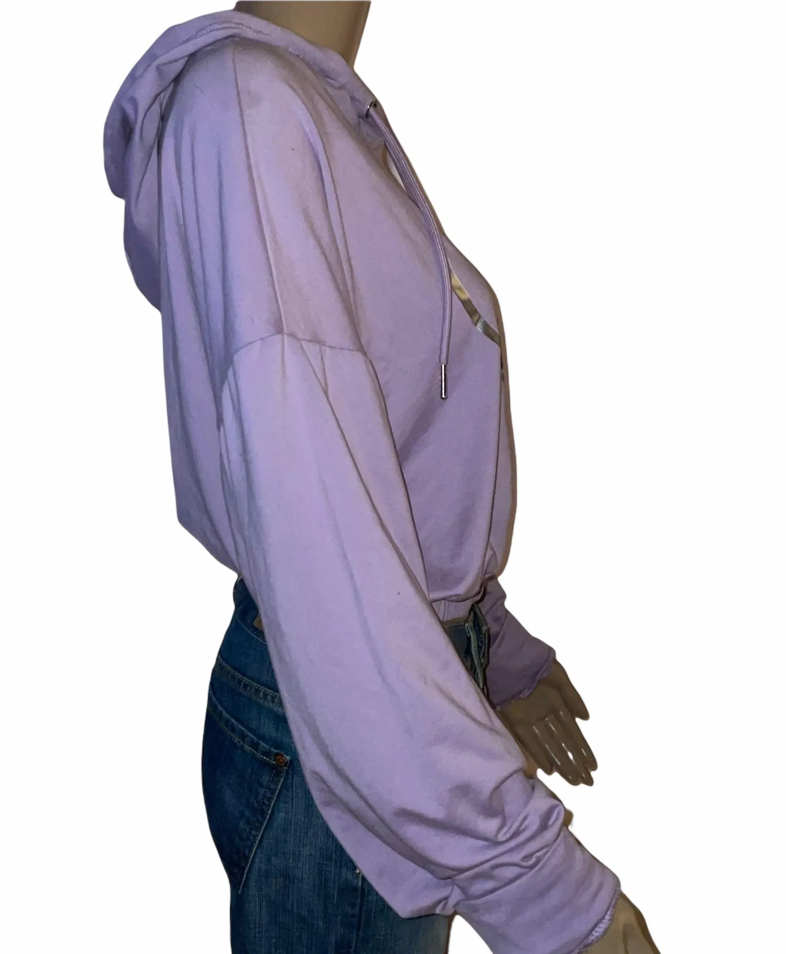 Graphic Cropped Hoodie - Image 2