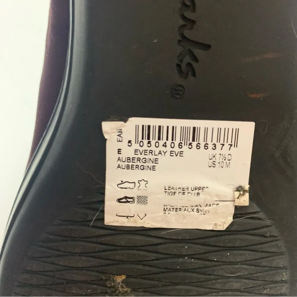 EUC  Collection Everlay Eve Aubergine Suede Slip On Wedge Loafer Size 10M - Image 11