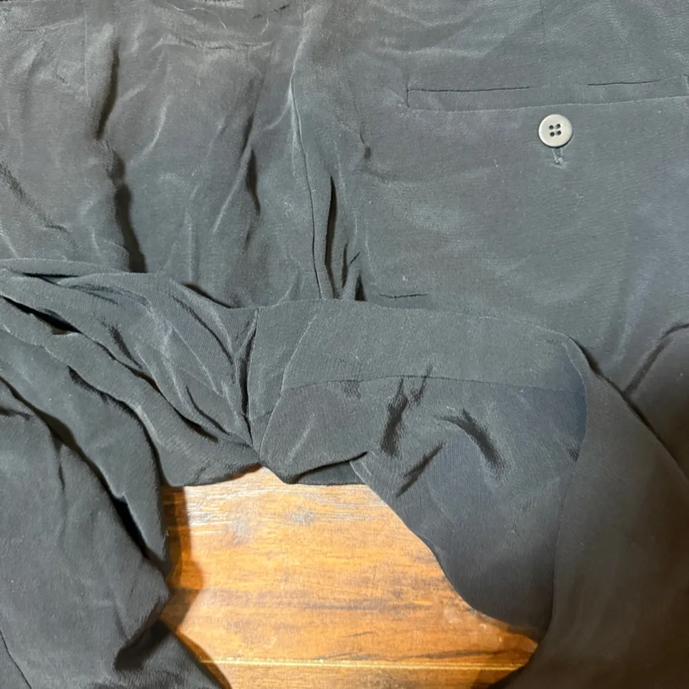 EILEEN FISHER Women’s Black Viscose Jersey Cropped Pant Sz L - Image 9