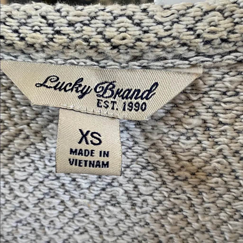 Lucky Brand Moto Jacquard Asymmetric Zipper Jacket XS - Image 5