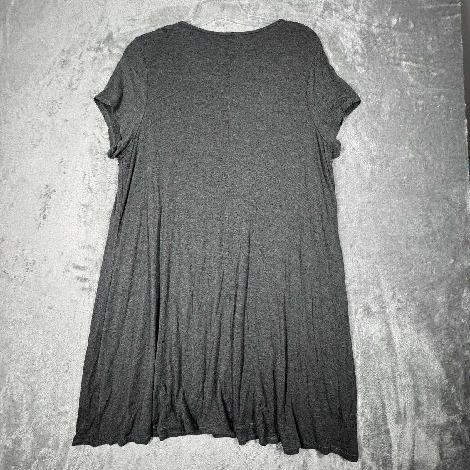 Lane Bryant Dress Womens 18/20 Marled Gray Jersey Knit Neutral Minimalist Casual - Image 3