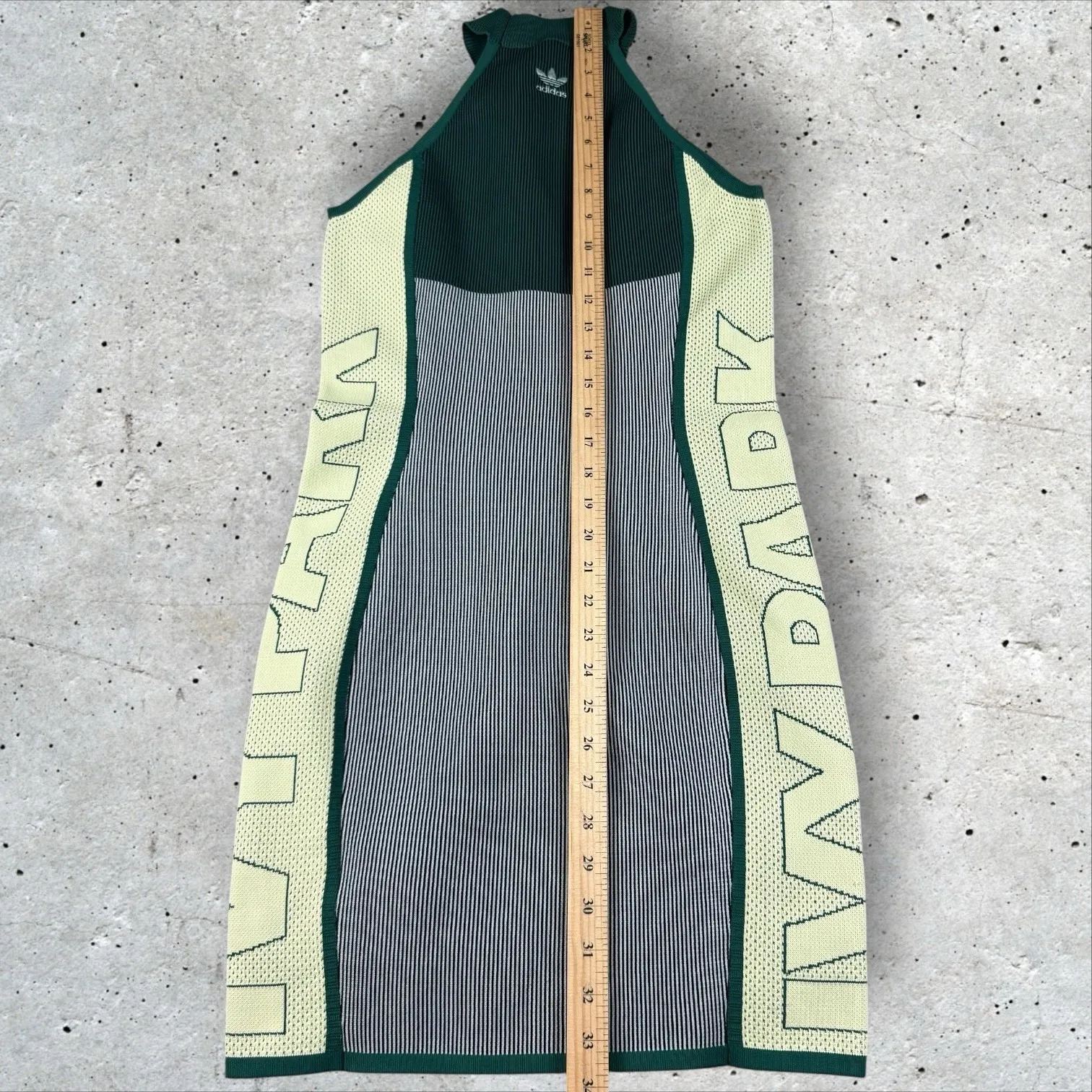 IVY PARK Adidas‎ Knit Logo Bodycon Dress Green Sz S Beyoncé - Image 8