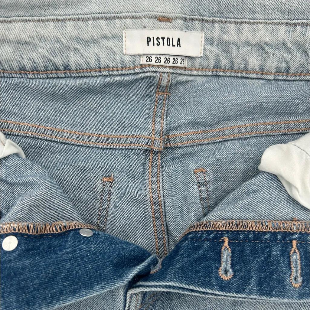 Pistola Button Fly Fold Over Waist Jeans Size 26 - Image 3