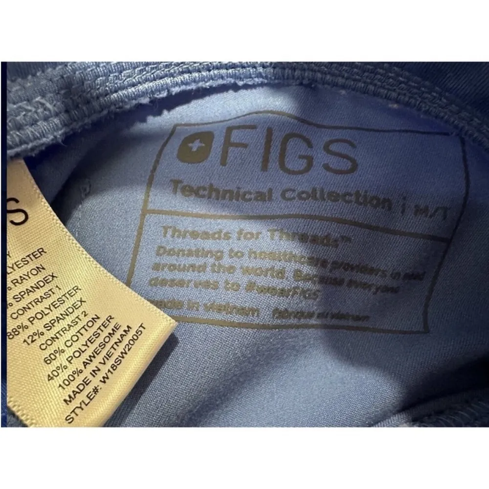 FIGS  Zamora Scrubs Pants Jogger Blue Medium Tall - Image 7