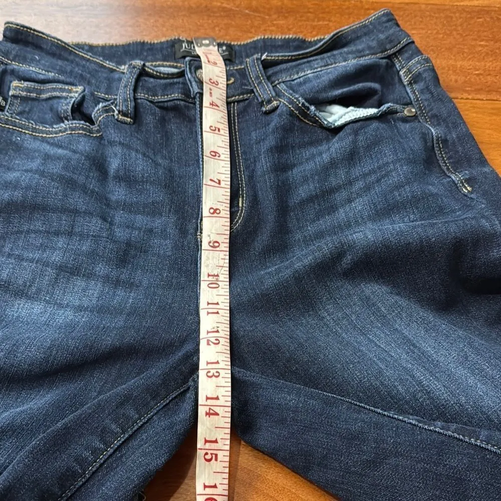 Judy Blue Wide Leg Flare Jeans in Classic Blue size 28 - Image 9