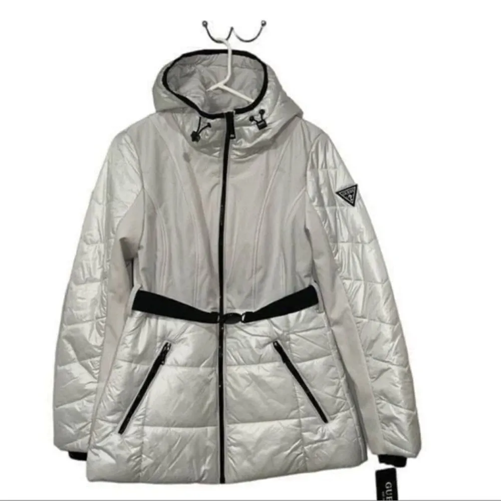 Guess White Lightweight Puffer Belted
Jacket(Size Small) - Image 2