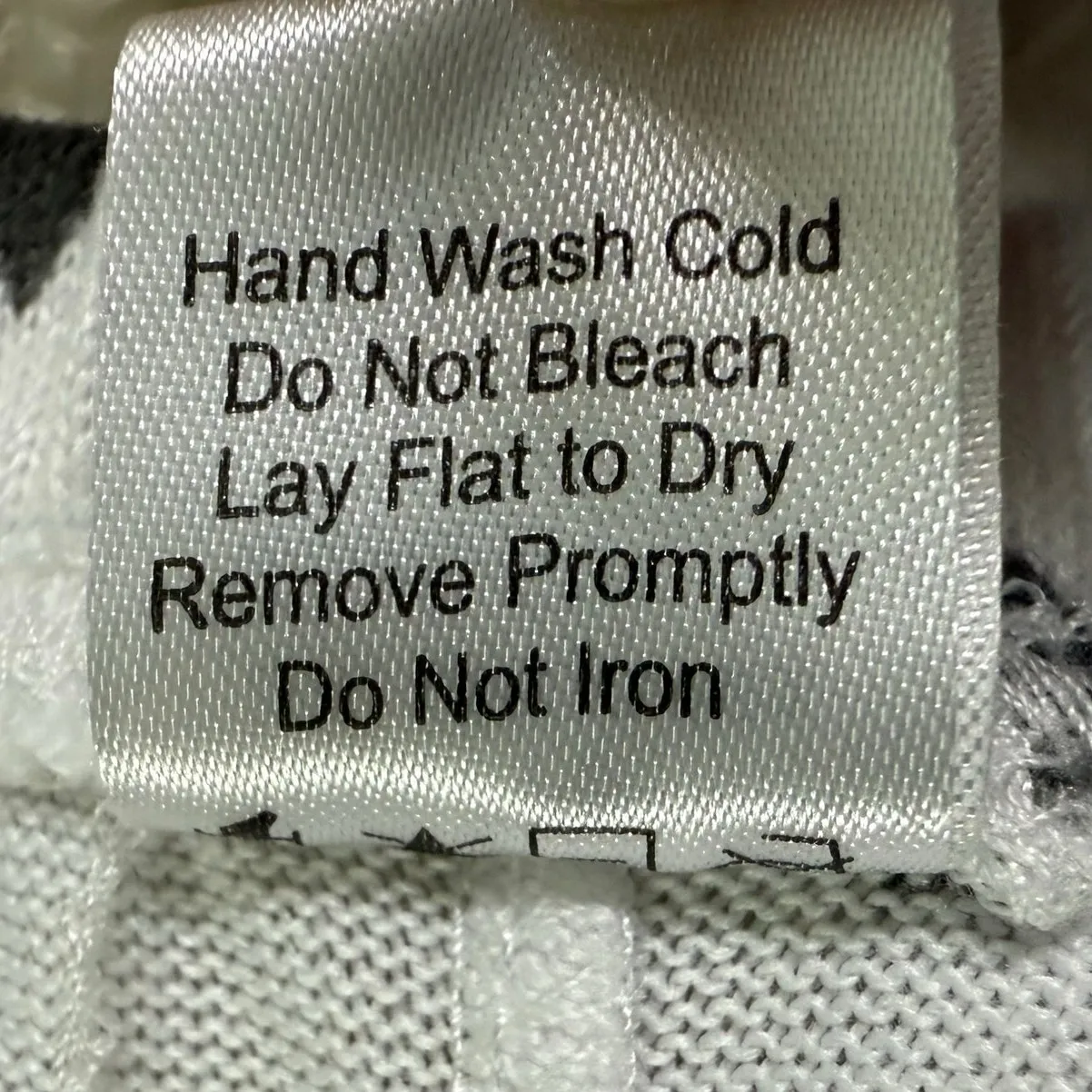 Long Sleeve Crew Neck Top & Shorts Set White & Navy Blue Star Print Size Medium - Image 8