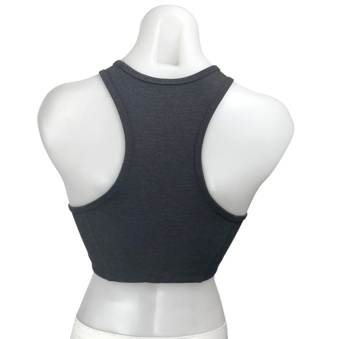 Outdoor Voices Black Sleeveless Racerback Activewear Sports Bra Crop Tank Top S - Image 2