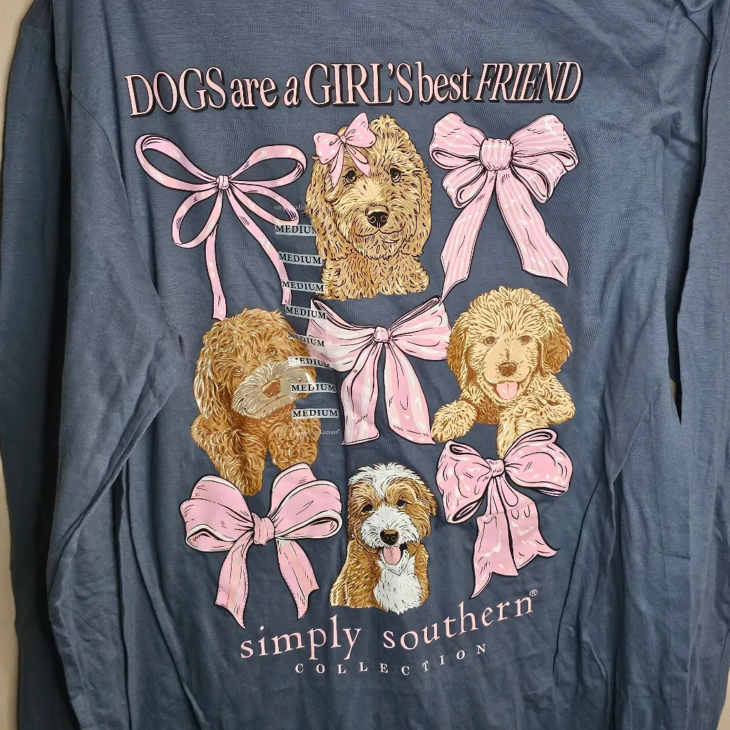 Simply Southern Dogs Are A Girls Best Friend Long Sleeve Tee - Image 2