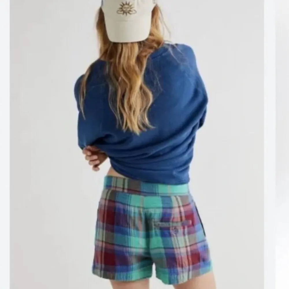 NWT Free People Isla Plaid Shorts Size 4 - Image 5