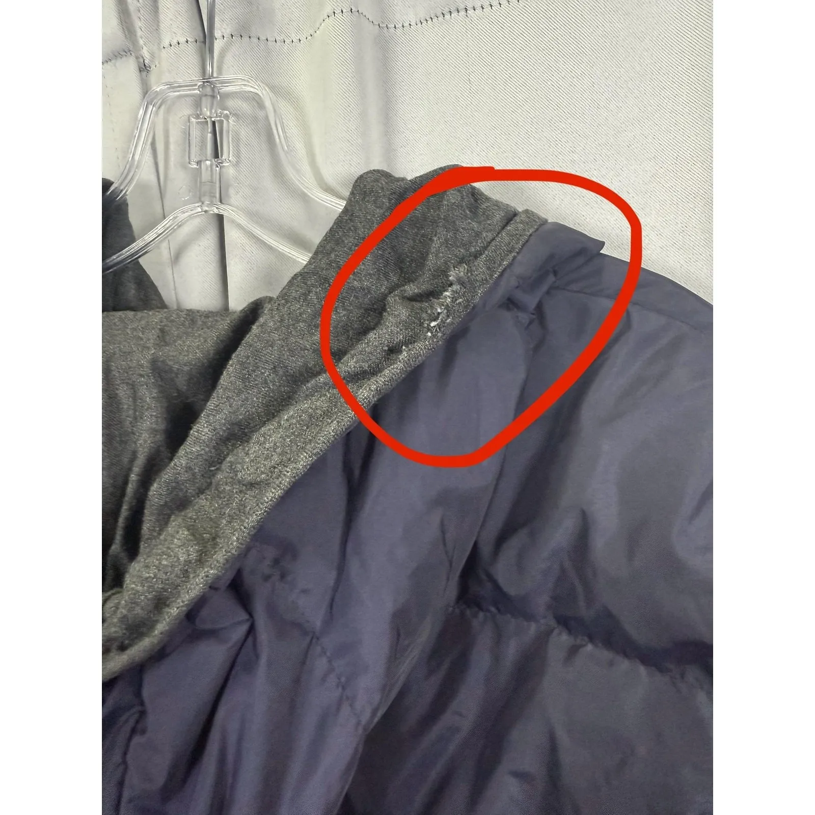 Brooks Brothers Jacket Womens 12 Gray Hooded Quilted Puffer Full Zip Winter Coat - Image 7