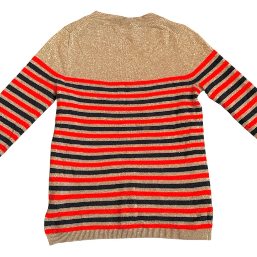 EUC J. Crew 100% Cashmere Striped Sweater Size XS - Image 8