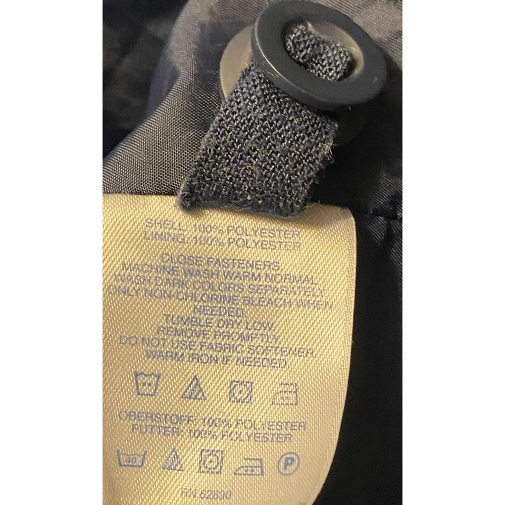 Lands End Navy Full Zip/Button Down Lightweight Jacket Women's Size M (10/12) - Image 16