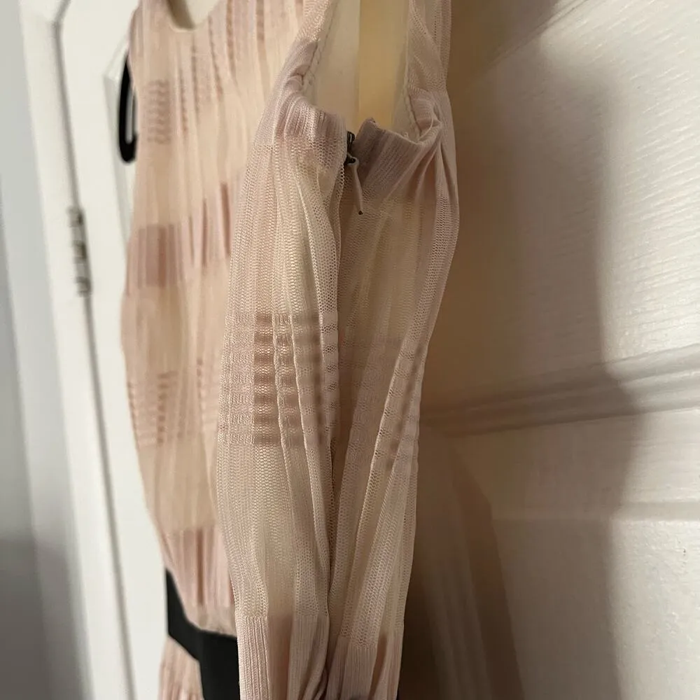 Pim + Larkin Pleated Overlay Dress - Size XS - Image 5