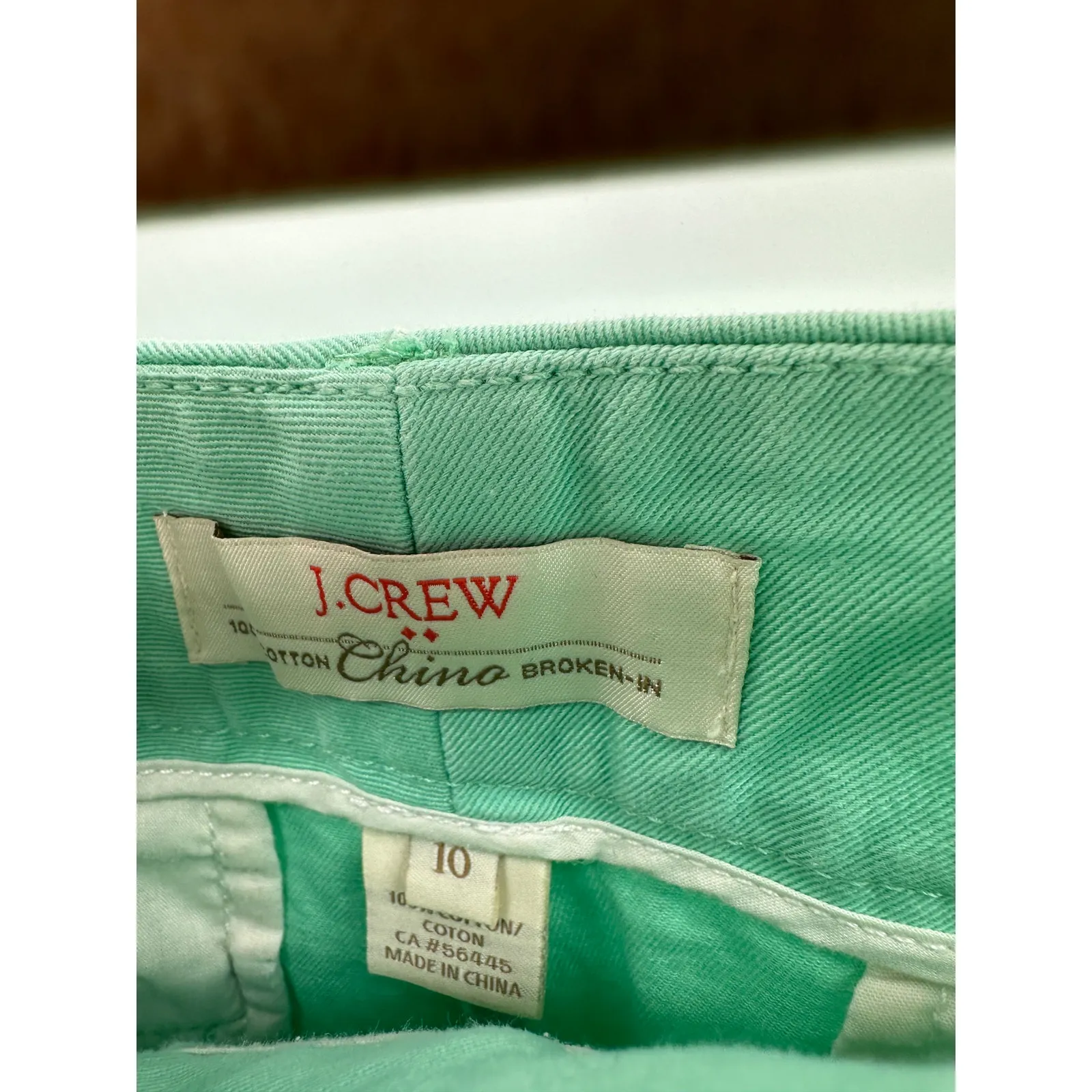 J.Crew Factory Womens Cotton Green Chino Sailor Shorts Size 10 Preppy Summer - Image 3