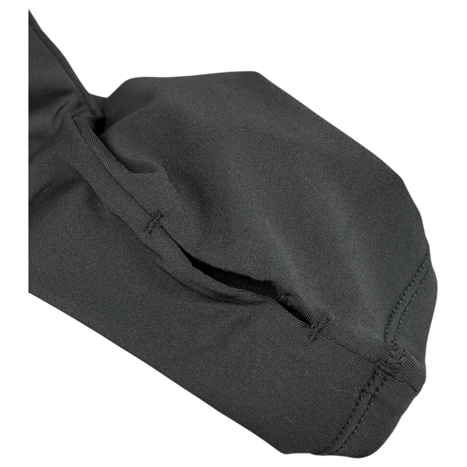 HALARA Activewear Long Sleeve Crop Top Thumbhole Black Size M - Image 3