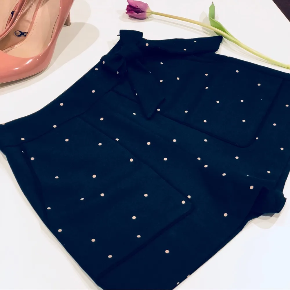 High Waisted Polka Dot Shorts - Image 4