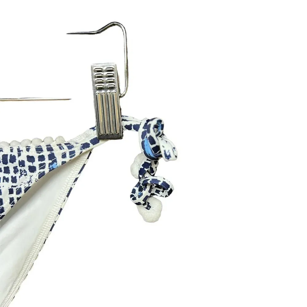 Poupette‎ St. Barth Lucy Pom Trim Dotted Bikini Bottom Navy Blue Size XS - Image 6