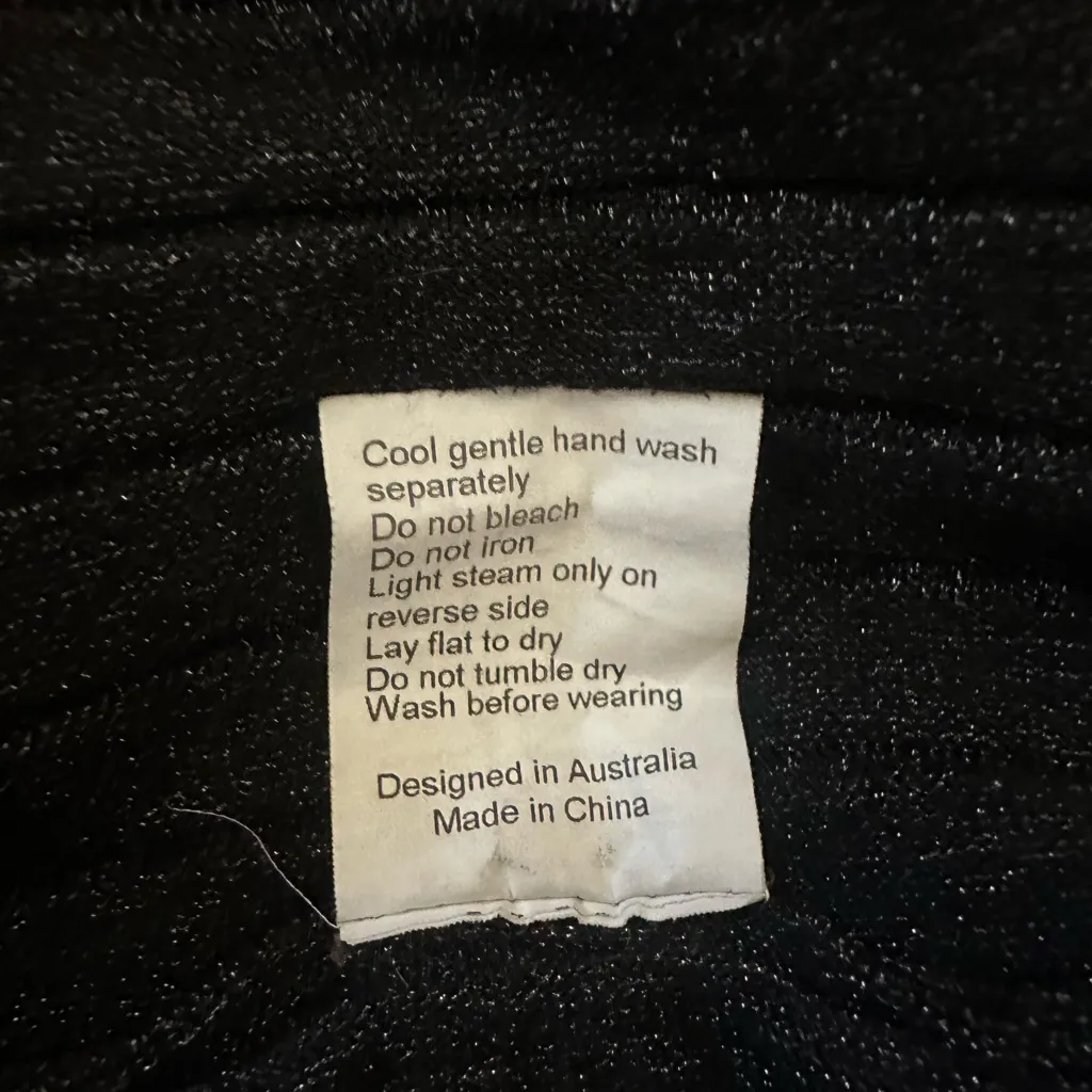 Elliatt Virgo Pink Red Pleated Knit Maxi Dress Gown Sz S Contrast Panel Glitter - Image 14