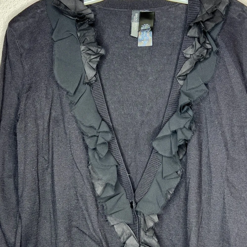 Bisou Bisou Black‎ Cardigan Sweater - Image 2