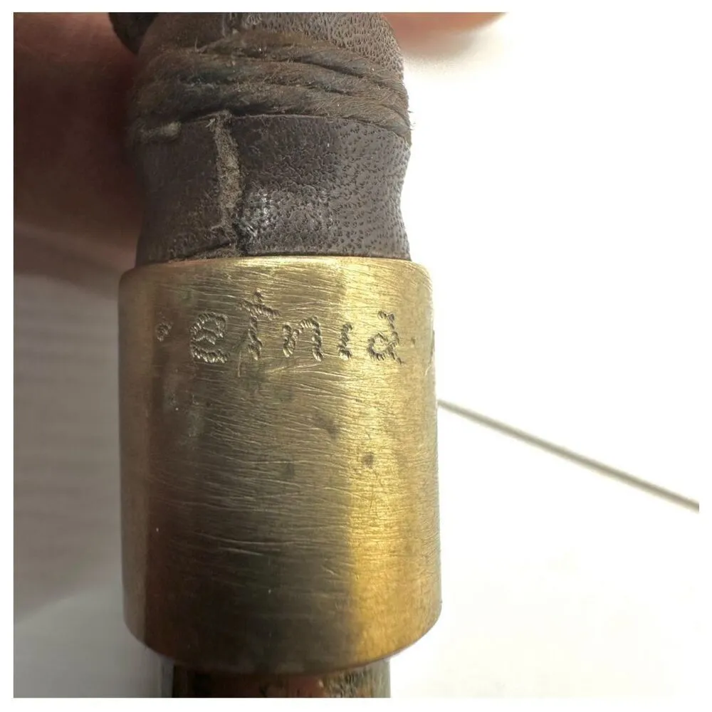 Unakite horn pendant brass and brown cord OM charm necklace - Image 10