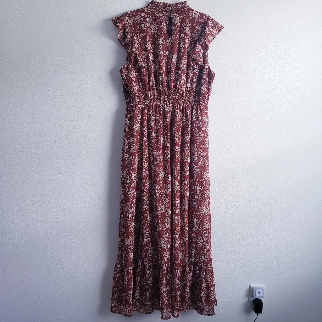 Baltic Born Kearny Ruffle Maxi Dress Cap Sleeve New Without Tags - Image 8