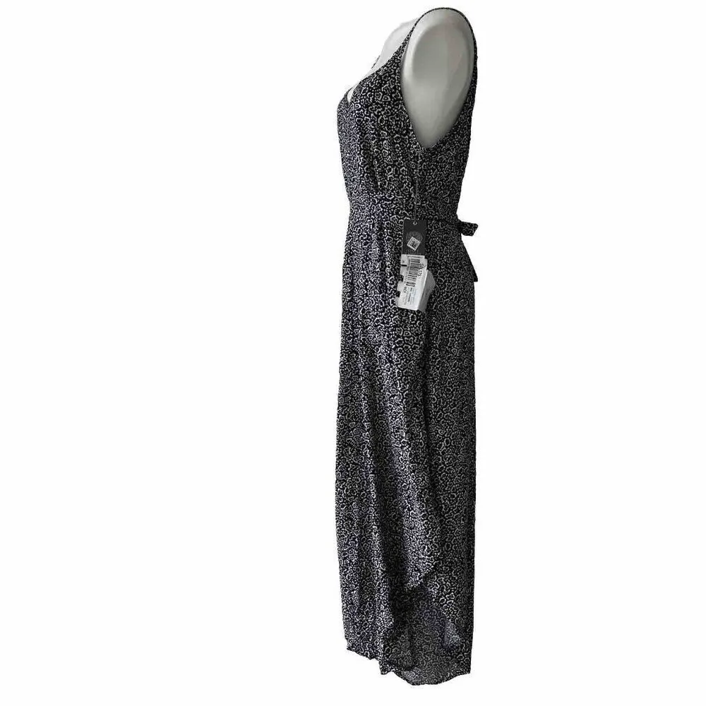 Vince Camuto Butterfly Wide Leg Jumpsuit Size 1X Black White Strappy NEW - Image 8