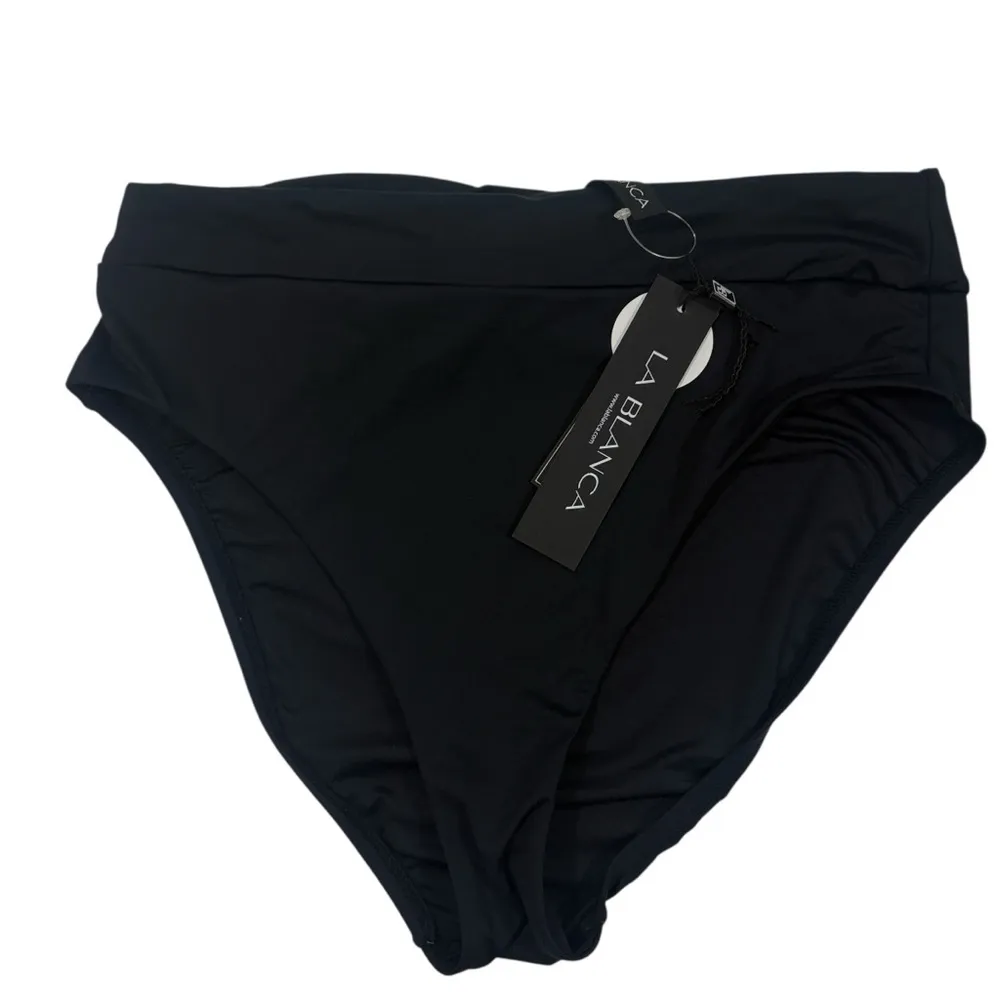La Blanca NWT $68 Island Goddess Cinch Back High Waist Bottom 8 M - Image 2