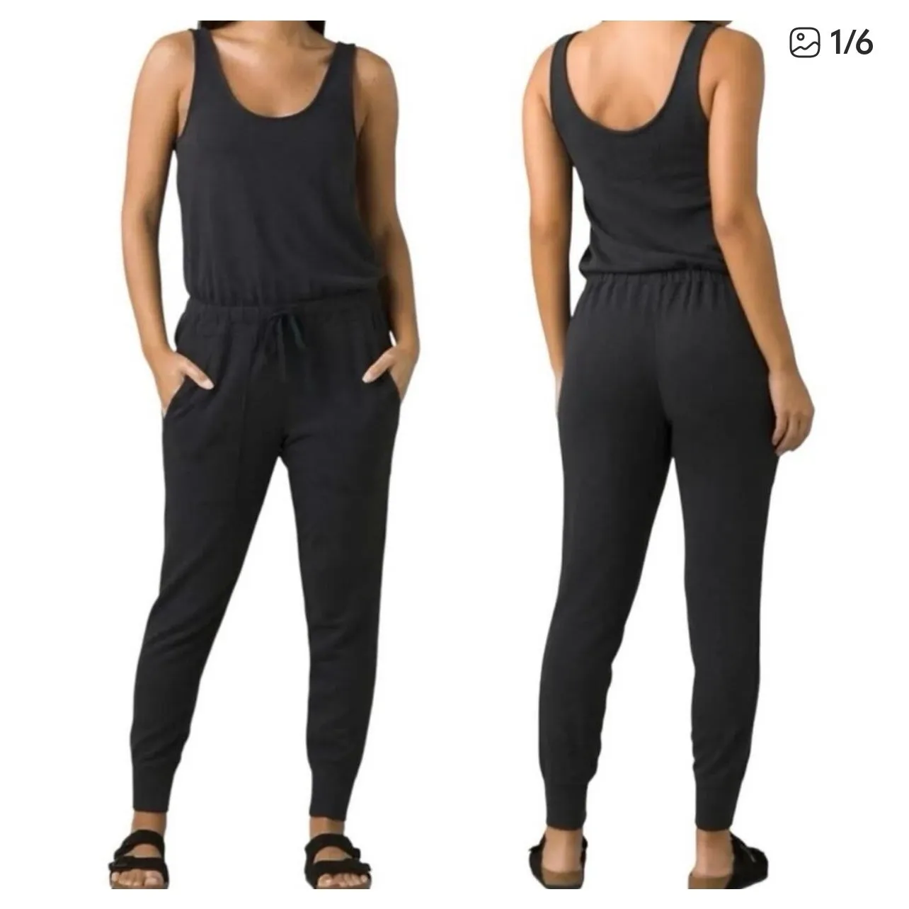 Prana Cozy Up Jumpsuit charcoal size M - Image 2