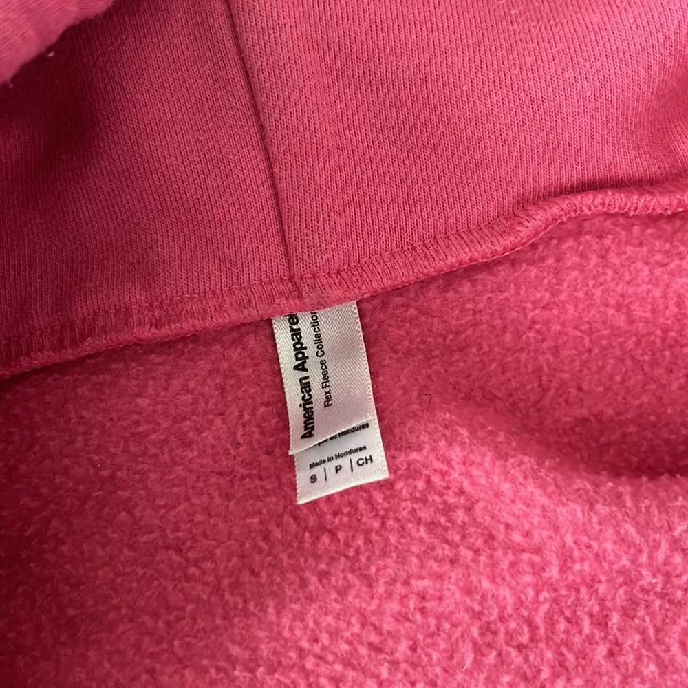 American‎ Apparel Flex Fleece Collection Pink Hoodie Athletic Apparel Size Small - Image 3