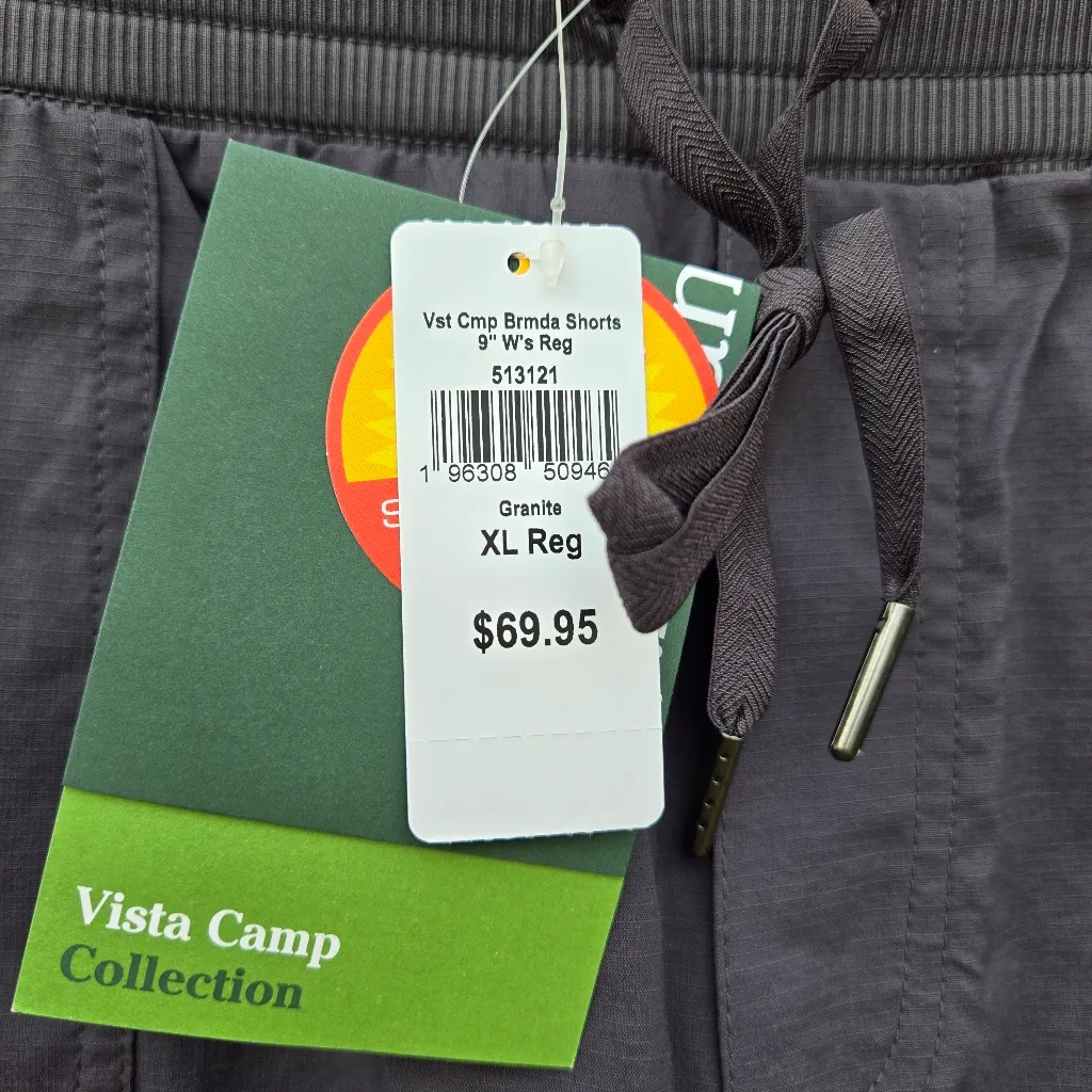 LL Bean Women’s Vista Camp Shorts Gray 1X - Image 4