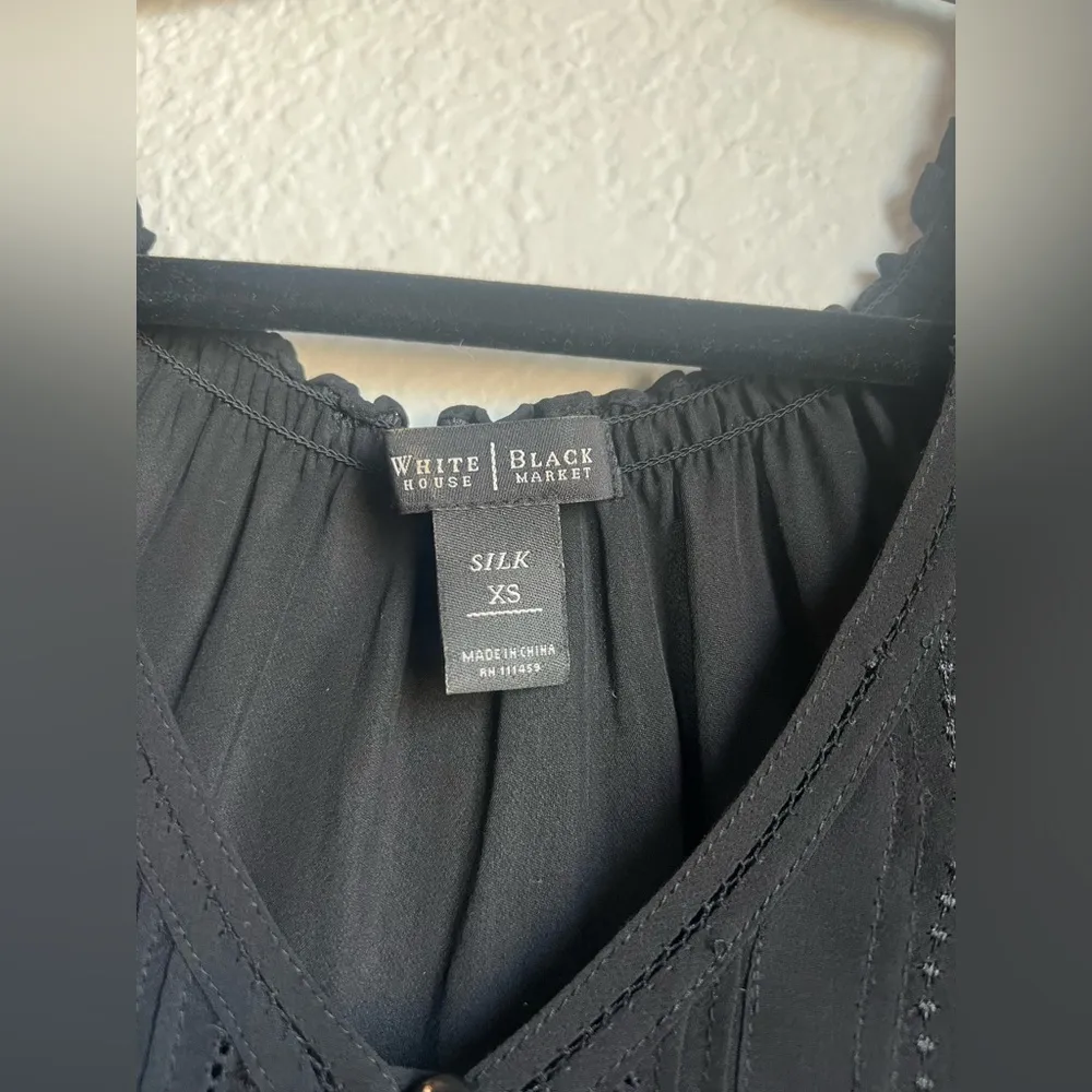 White House Black Market Silk Blouse - Image 2