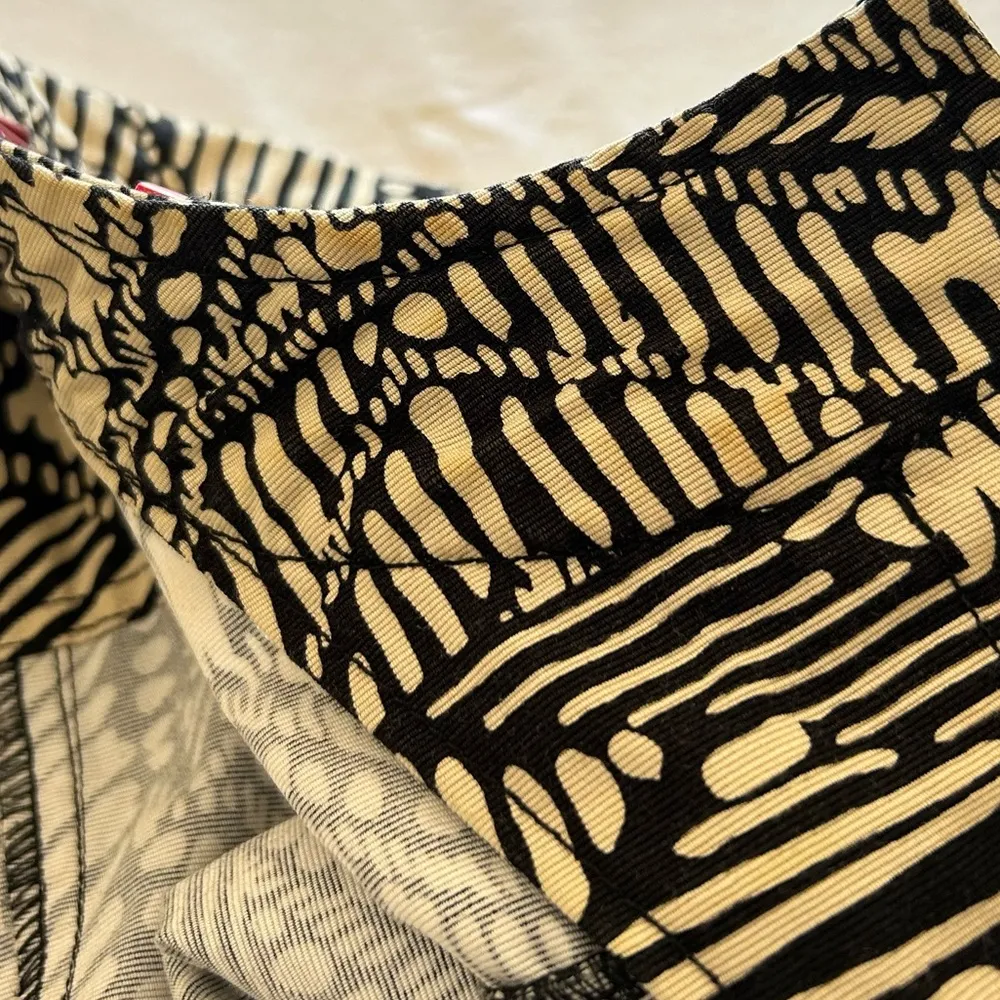 RUBY RD WOMENS SIZE 14 BLACK BEIGE GEOMETRIC 100% COTTON BEADED JACKET BLAZER - Image 13