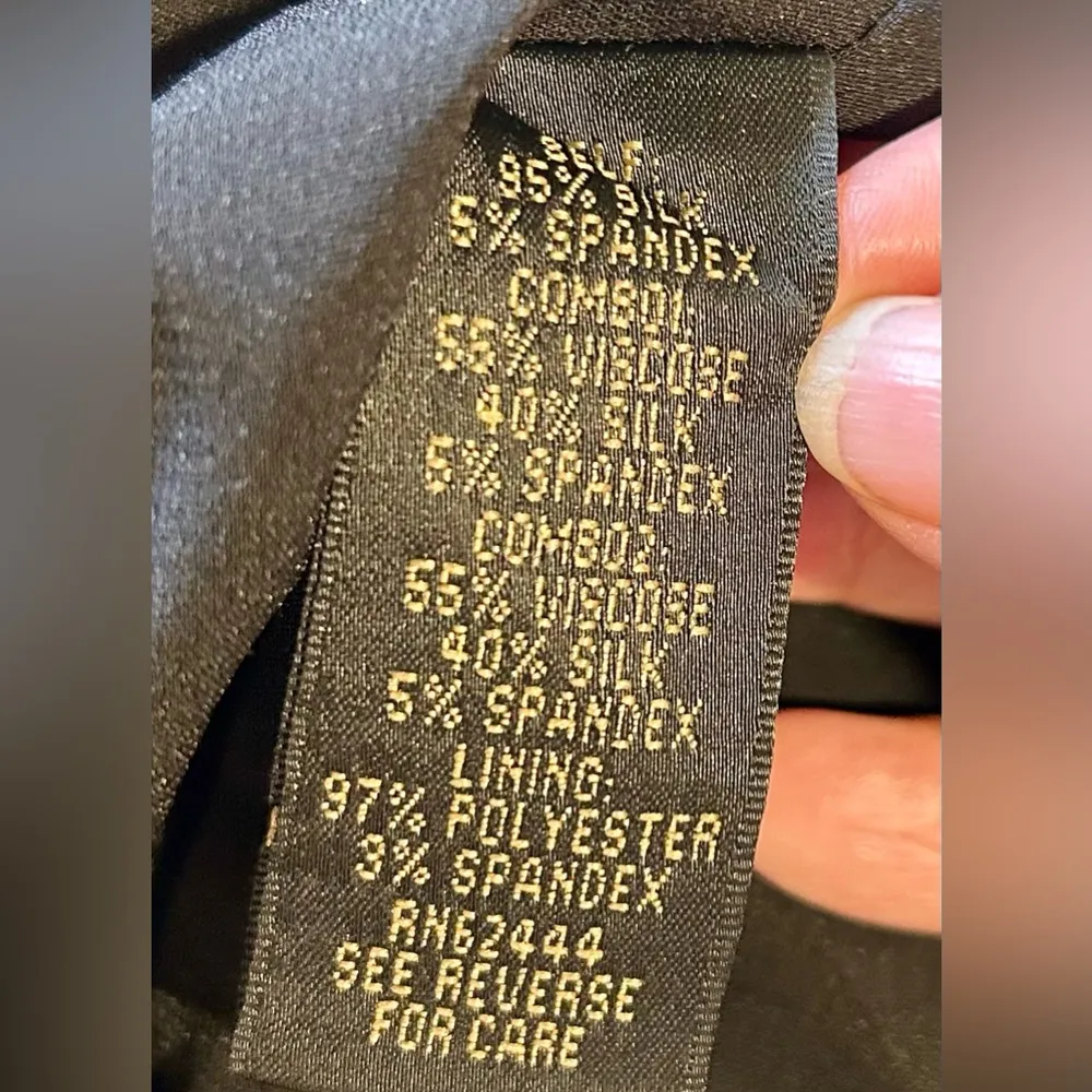 NICOLE MILER Atelier Silk Pleated Front Hem Blend Sleeveless Sheath Dress Size 4 - Image 10