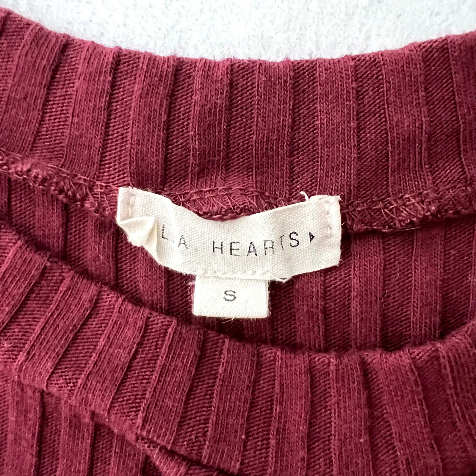 LA Hearts Maroon Bodycon Knot Midi Dress - Image 6