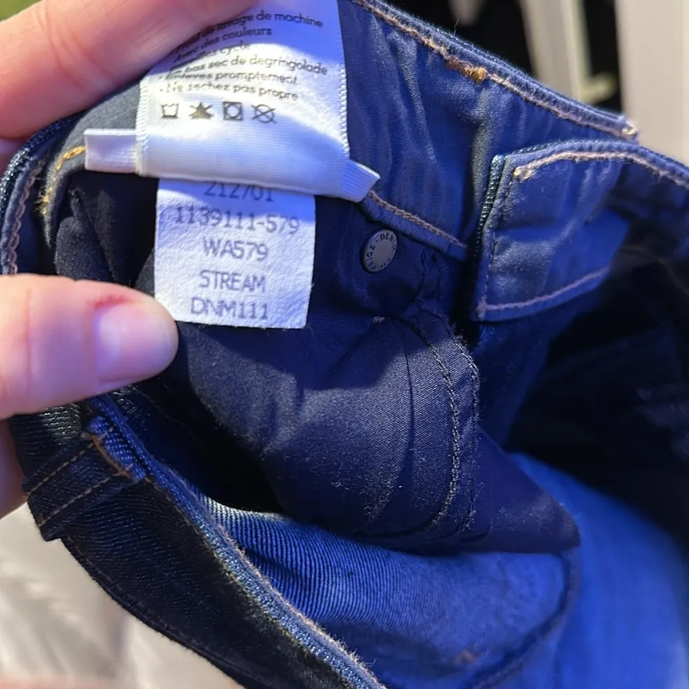 NWOT PAIGE Skyline Straight Dark Wash Jeans - Image 8