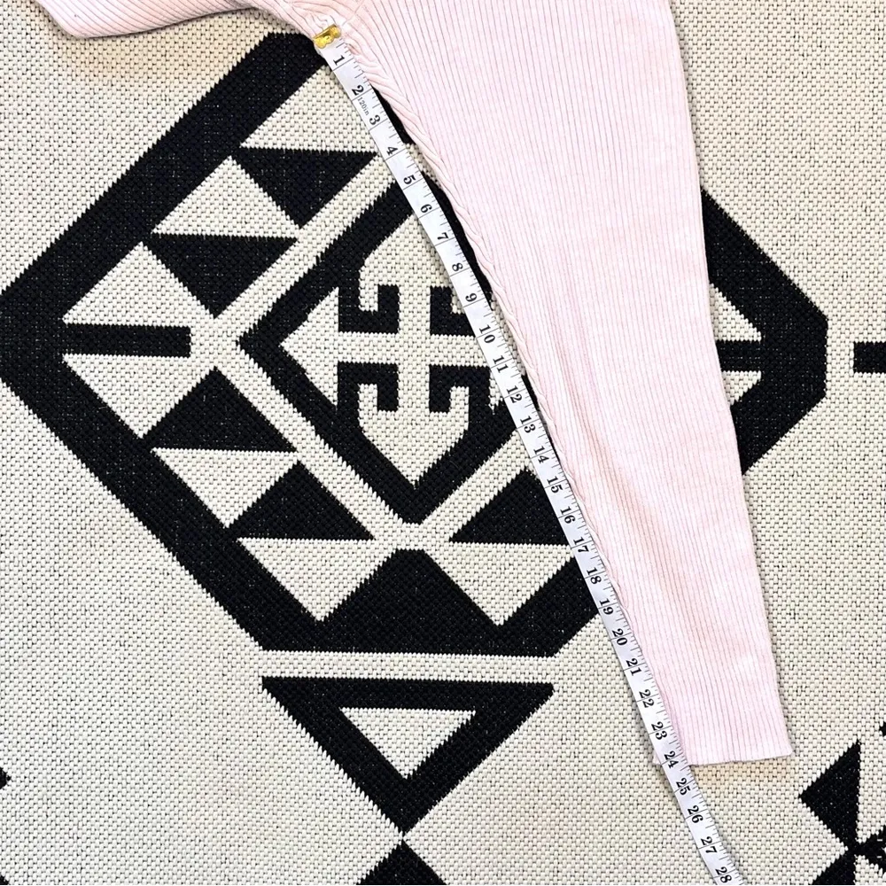 Skin Vanya Ribbed Knit Lounge Pants in Soft Pink Small - Image 6