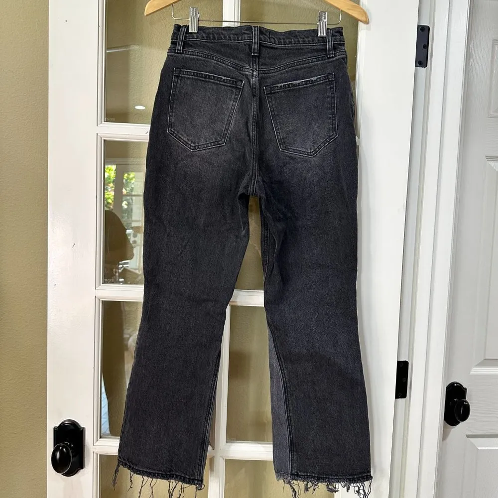 ABERCROMBIE & FITCH The Kick Flare Ultra High Rise Black Denim Jeans - 27 / 4R - Image 6