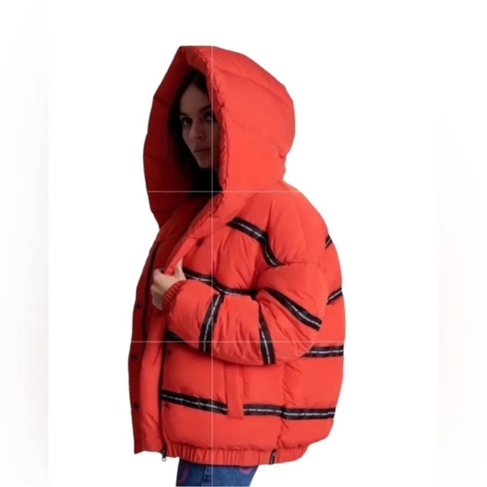 Revolve One Teaspoon Red Addicted Puffer Oversized
Coat/Jacket (Size XS) - Image 4