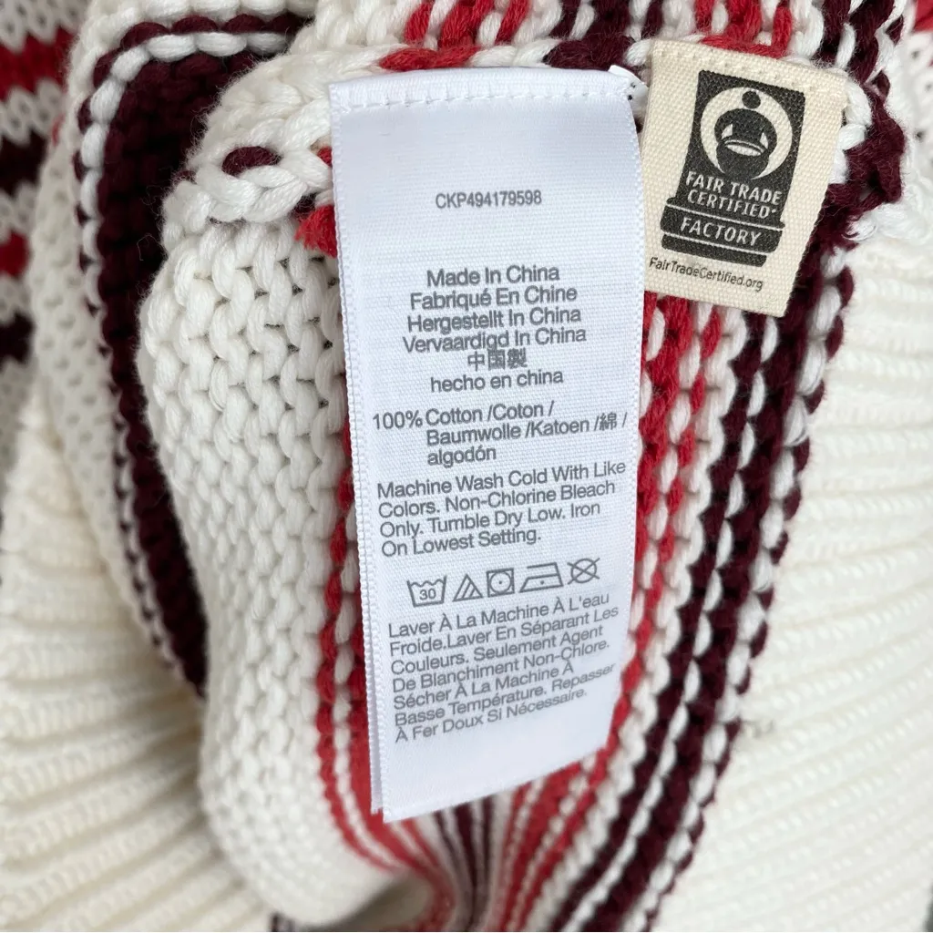 NWT Madewell Cotton Striped Turtleneck Sweater - Image 7