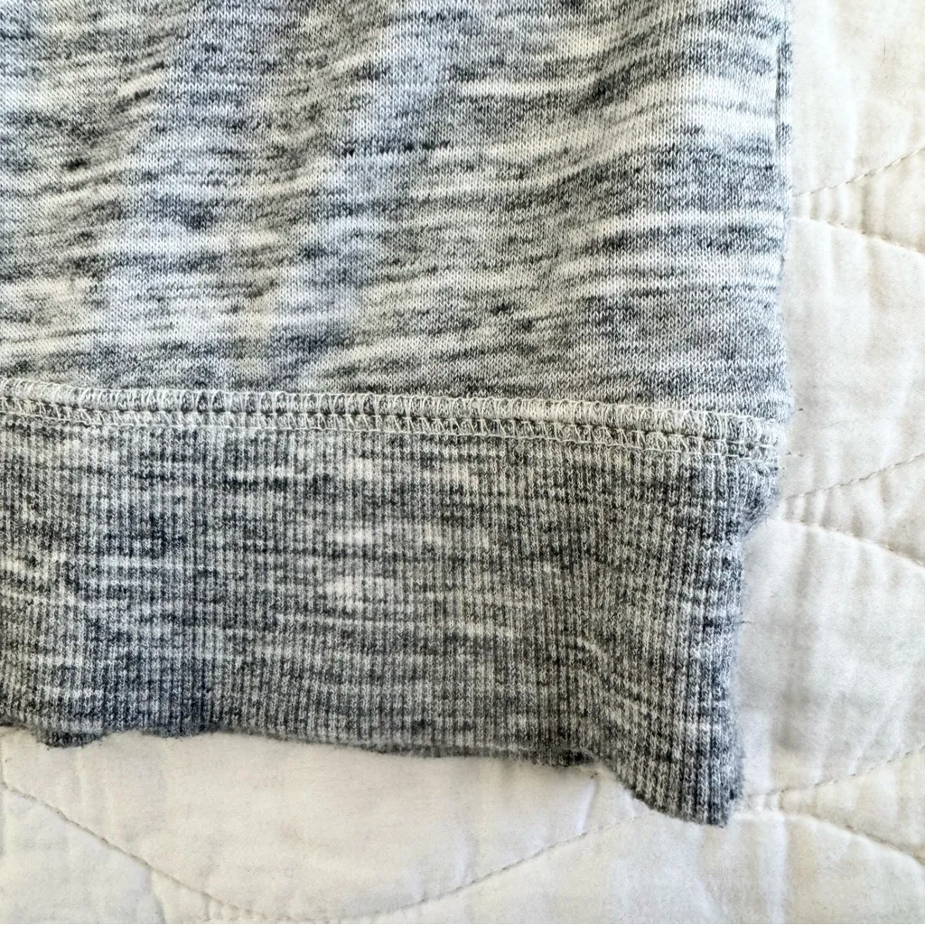 Chaus Sport Heather Gray Sweatshirt Womens S Top Cozy Loungewear Sparkle Casual - Image 7