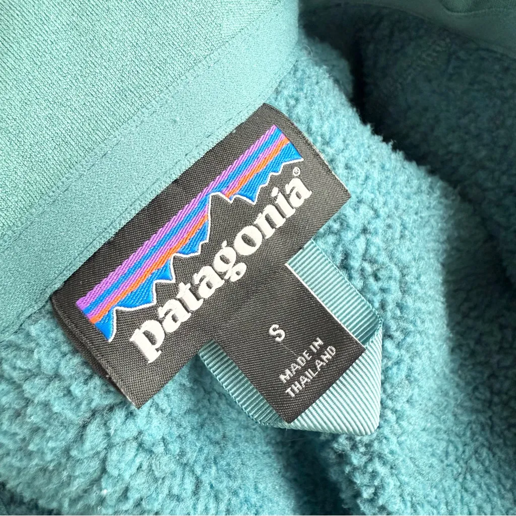 Patagonia Better Sweater 1/4 Zip Teal Blue Women’s Sz S - Image 10