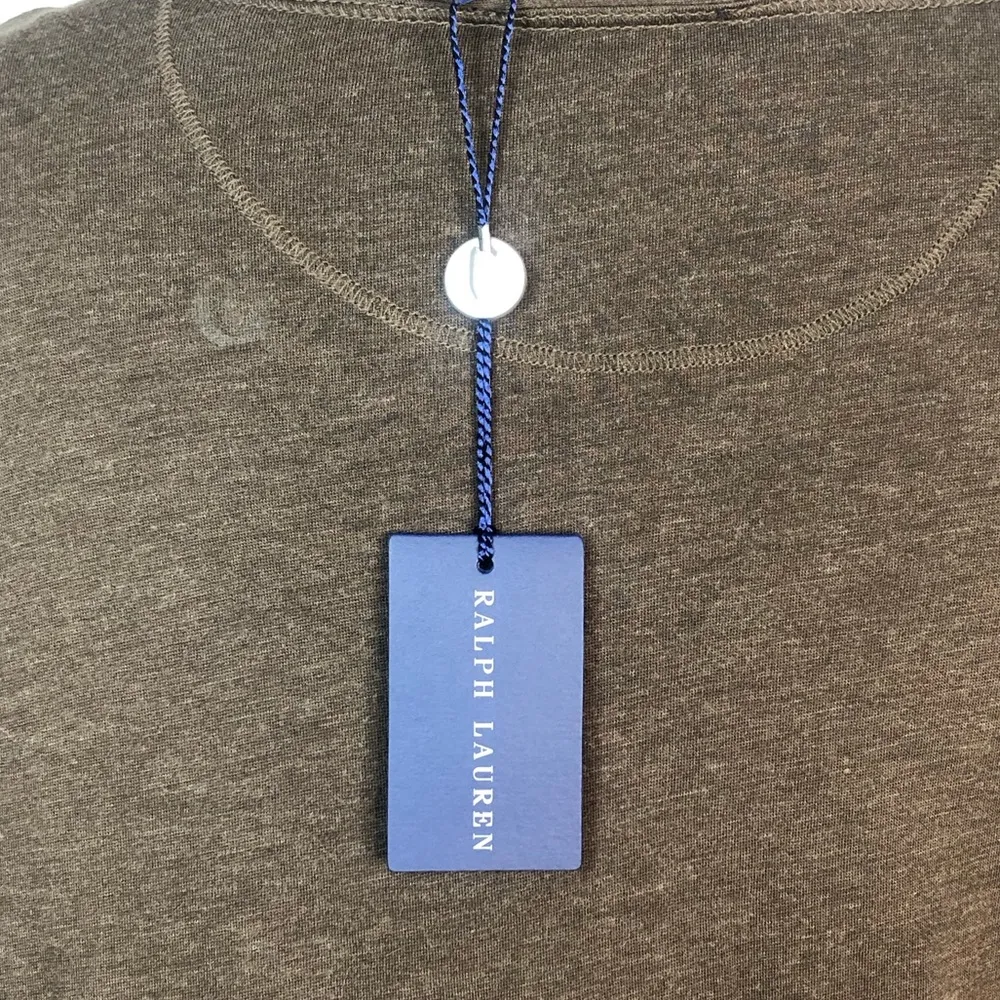 RALPH LAUREN Brown Long Sleeve Henley Dress Size XL NWT with flaw - Image 8