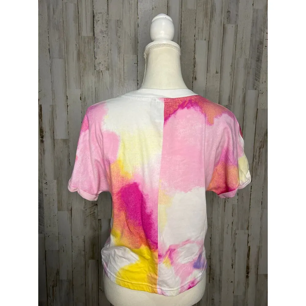 Champion Women's Tie-Dye T-Shirt Multicolor Size‎ Small Casual Crew Neck - Image 4