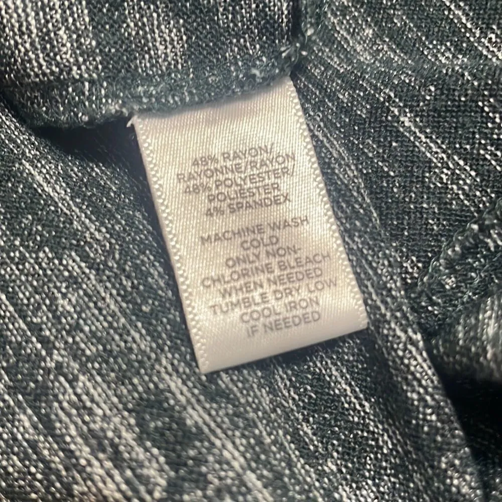 Lou & Grey Short Sleeve Top Heathered Gray Size XS‎ - Image 4