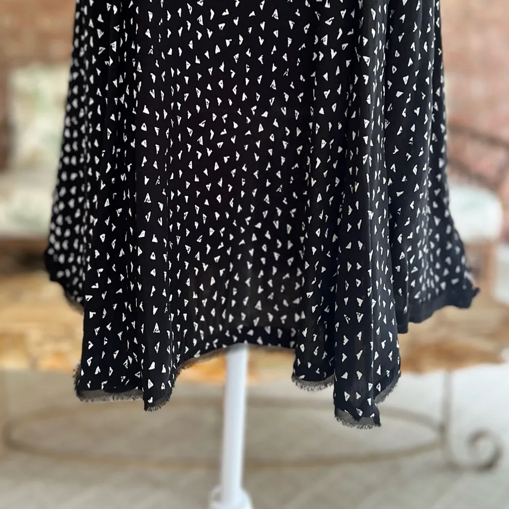 Silence + Noise Dress Polka Black Dot S (Jrs) Short Sleeve UO Mini Swing Party - Image 5