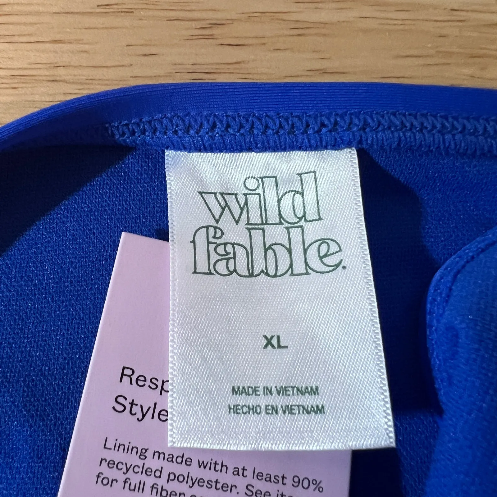 Wild Fable Women's Cobalt Blue High Leg Cheeky Bikini Bottom - Size XL - NWT - Image 2